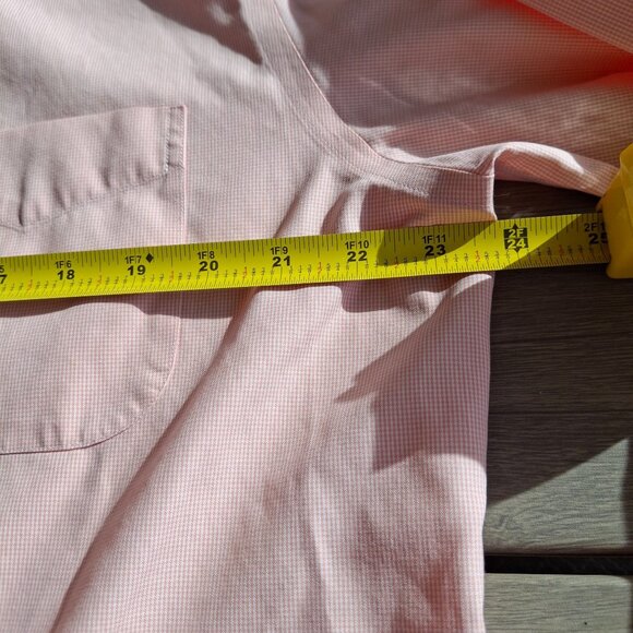Brooks Brothers Madison Non-Iron SupimaCotton Dress Shirt 15 1/2-35 Pink/Gingham - Picture 4 of 7